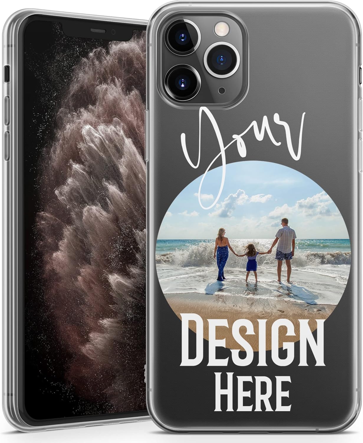 TULLUN Personalised Your Own Style Image Photo Design Custom Soft Gel TPU Phone Case For iPhone - Your Own Design - for iPhone 7/8.