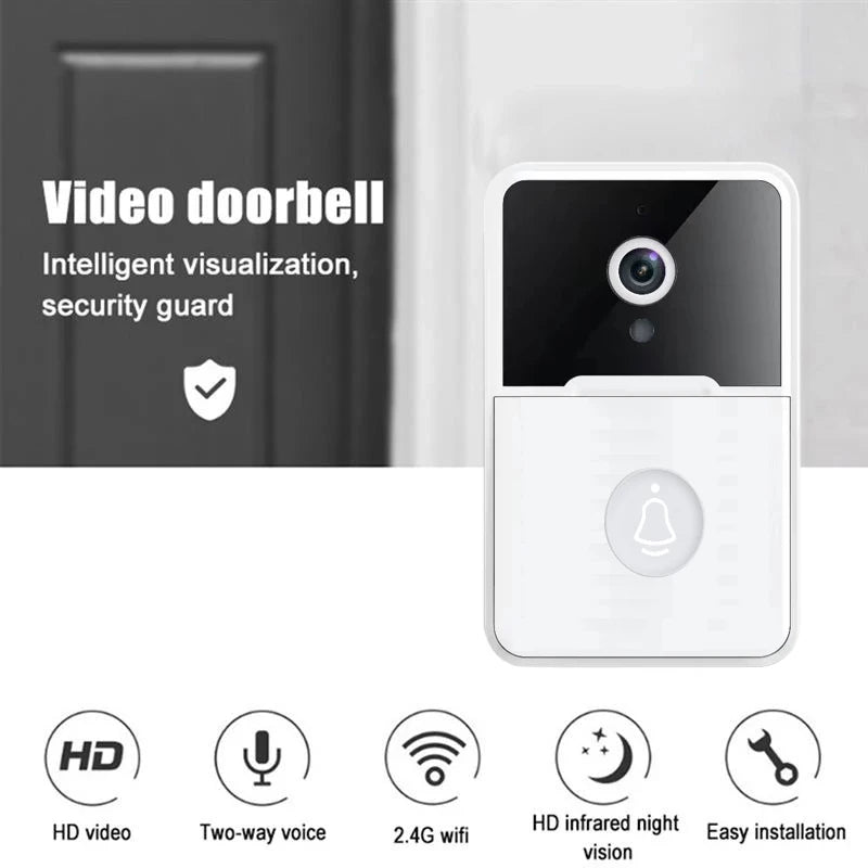 IP65 WIFI Waterproof Intelligent Video Camera Visual Intercom Night Vision IP Doorbell PIR Wireless Camer