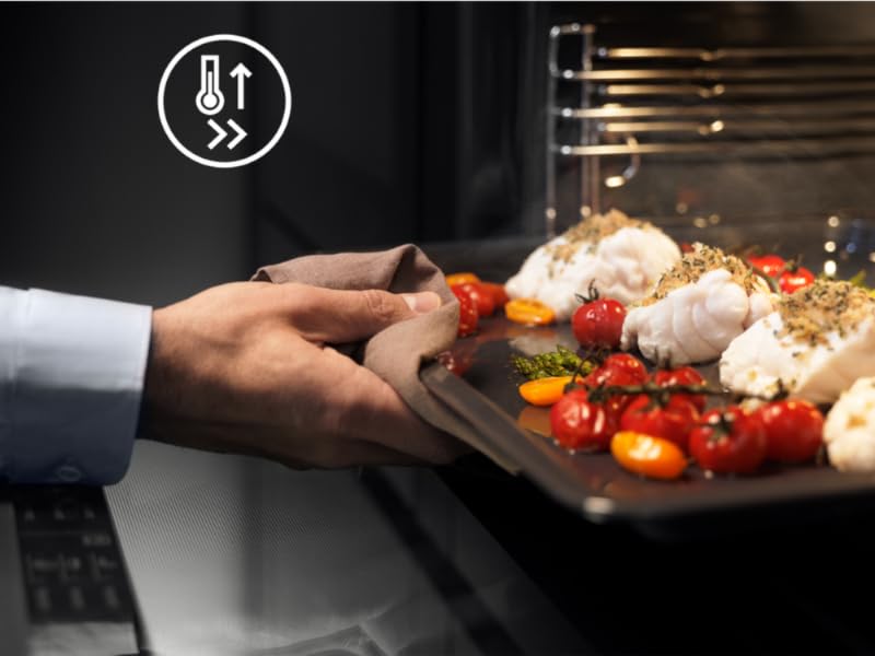 AEG 6000 Steam Oven BPS555060M, Built In Electric Single Oven, 71L Capacity, Pyrolytic Self Clean, Multilevel Cooking, Antifingerprint Coating, LED Display, Child lock, Stainless Steel - Amazing Gadgets Outlet