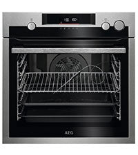 AEG 6000 Steam Oven BPS555060M, Built In Electric Single Oven, 71L Capacity, Pyrolytic Self Clean, Multilevel Cooking, Antifingerprint Coating, LED Display, Child lock, Stainless Steel - Amazing Gadgets Outlet