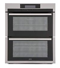 AEG 6000 SurroundCook Built In Double Oven DCB331010M, 61L Capacity, 59.4 cm, Multilevel Cooking, Grill Function, LED Display, Antifingerprint Coating, Stainless Steel - Amazing Gadgets Outlet