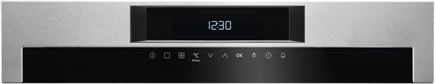 AEG 6000 SurroundCook Built - In Double Oven DCE731110M, 61L Capacity, 875x560x550 mm, Multilevel Cooking, Antifingerprint Coating, Catalytic Cleaning, LCD Display, Stainless Steel - Amazing Gadgets Outlet