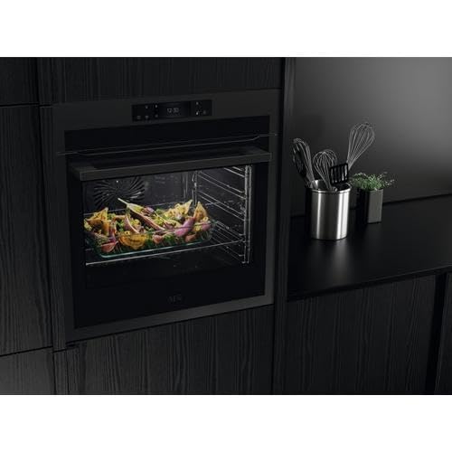 AEG BPE748380T 63.5cm Built In Electric Single Oven Matt Black - Amazing Gadgets Outlet