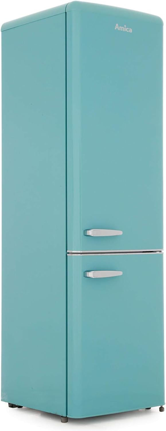 Amica FKR29653DEB 55 Centimeter Duck Egg Blue 60/40 Retro Freestanding Fridge Freezer   Import  Single ASIN  Import  Multiple ASIN ×Product customization General Description Gallery Reviews Variations Additional details Product Tags - Amazing Gadgets Outlet