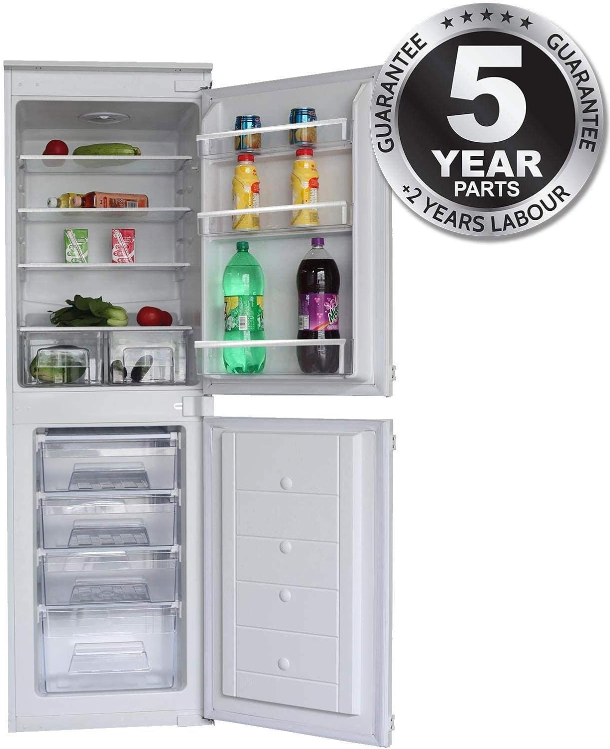 AMZRFI105 50/50 Split Built In Integrated 240L Fridge Freezer With Sliding Fittings   Import  Single ASIN  Import  Multiple ASIN ×Product customization General Description Gallery Reviews Variations Additional details Product Tags - Amazing Gadgets Outlet