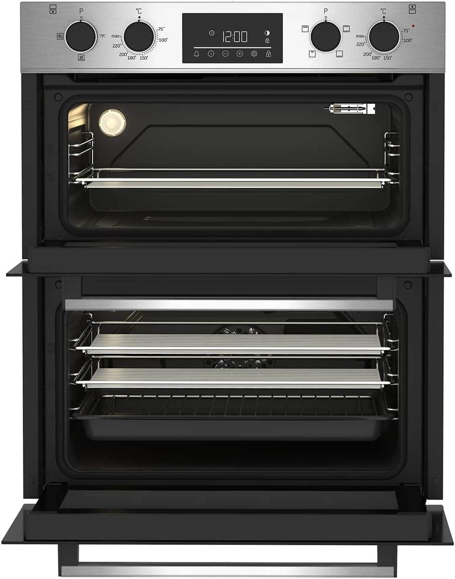 Beko Electric Built Under Double Oven - Stainless Steel - Amazing Gadgets Outlet