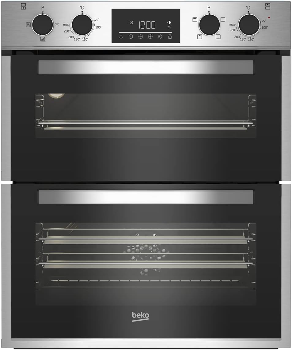 Beko Electric Built Under Double Oven - Stainless Steel - Amazing Gadgets Outlet