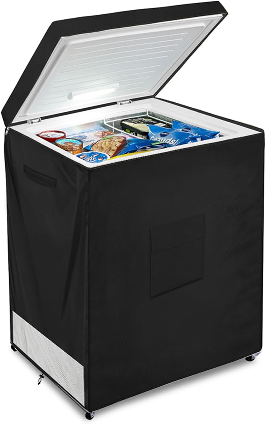 Bitubi Chest Freezer Cover– Waterproof, Dustproof, Sun - Proof, L38”W23”H34” Suitable for most 7.0 Cubic Compact Deep Freezer on market (Black)   Import  Single ASIN  Import  Multiple ASIN ×Product customization General Description Galle - Amazing Gadgets Outlet