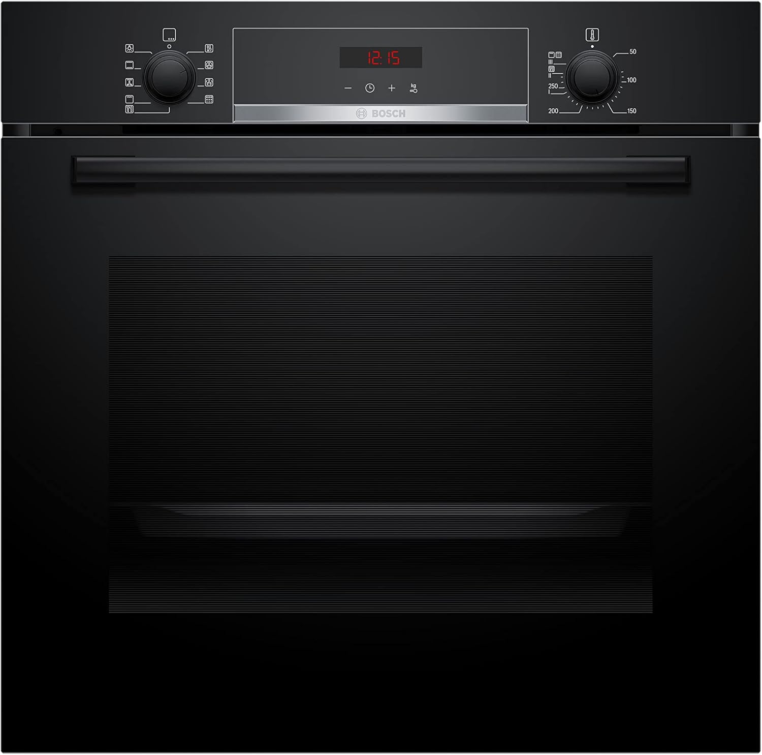 Bosch Home & Kitchen Appliances Bosch MBS533BS0B Serie 4 Built - in Double Oven with EcoClean Direct, 3D Hotair, LED display and 2 Universal Slimline Pans, Stainless steel - Amazing Gadgets Outlet