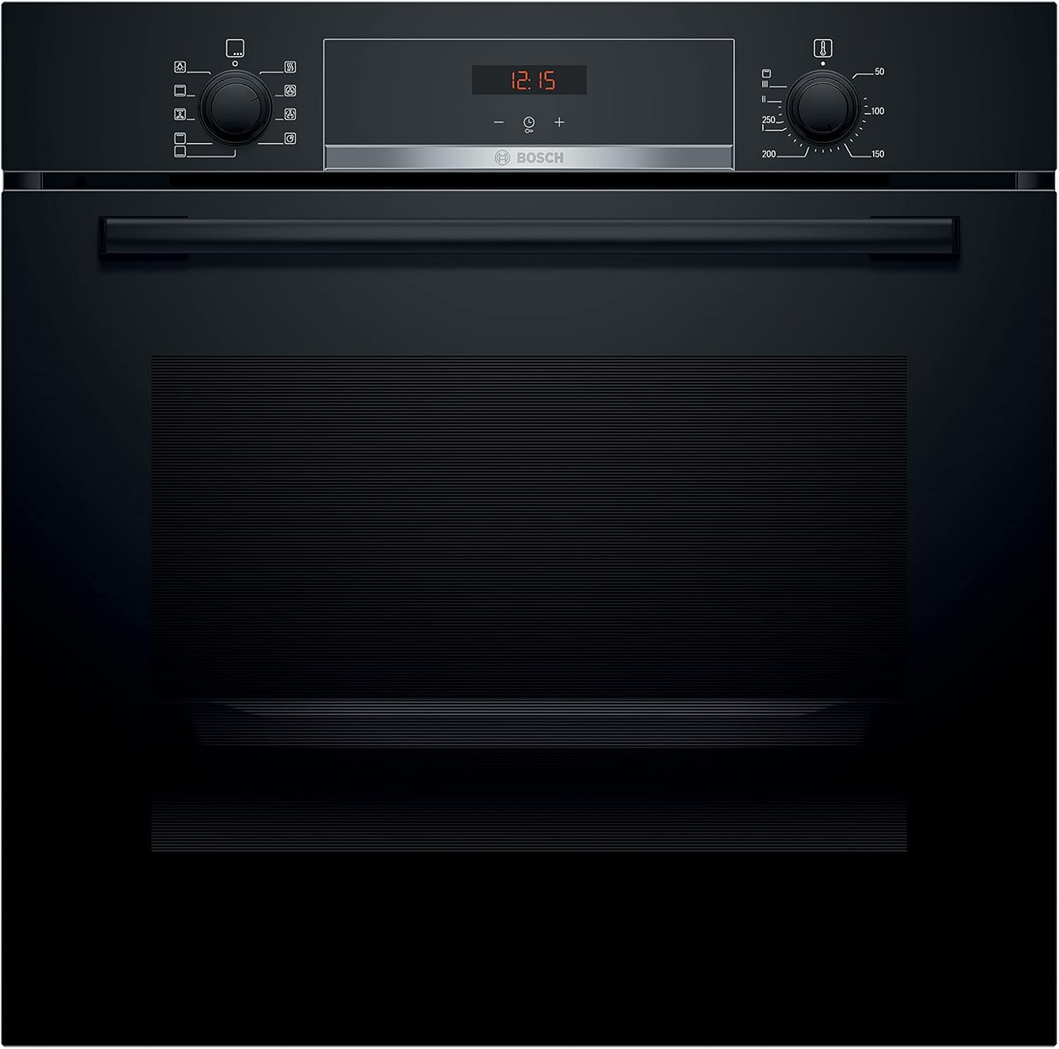 Bosch Home & Kitchen Appliances Bosch MBS533BS0B Serie 4 Built - in Double Oven with EcoClean Direct, 3D Hotair, LED display and 2 Universal Slimline Pans, Stainless steel - Amazing Gadgets Outlet