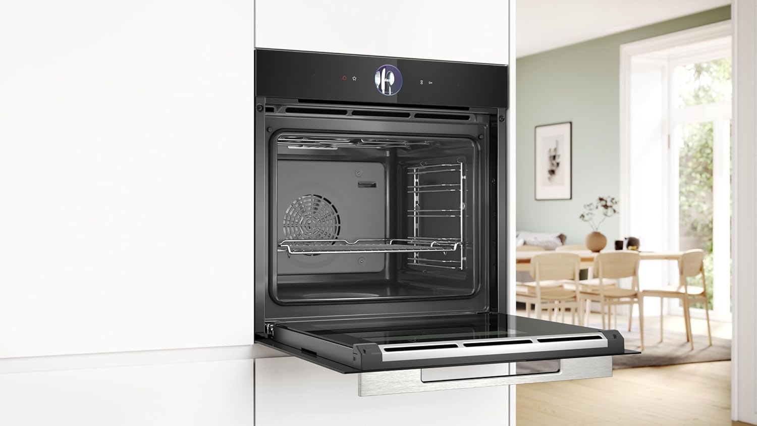 Bosch HSG7364B1B Series 8, Built - in oven with steam function 60 x 60 cm Black - Amazing Gadgets Outlet