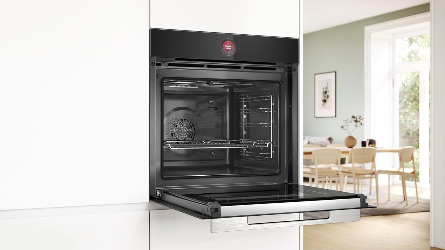 Bosch Series 8 HBG7741B1B, Built - in Single Oven with Digital Control Ring, Pyrolytic Cleaning Oven Assist with Voice Control Hotair - Amazing Gadgets Outlet