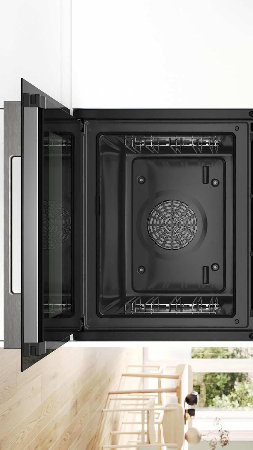 Bosch Series 8 HBG7784B1, Built - in Single Oven with Digital Control Ring, Pyrolytic Self Cleaning Hotair gentle Air Fry function - Amazing Gadgets Outlet