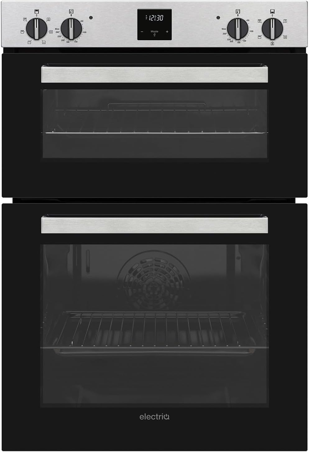 Built In Double Oven Electric with Fan Assisted Oven and Grill - Stainless Steel - Amazing Gadgets Outlet