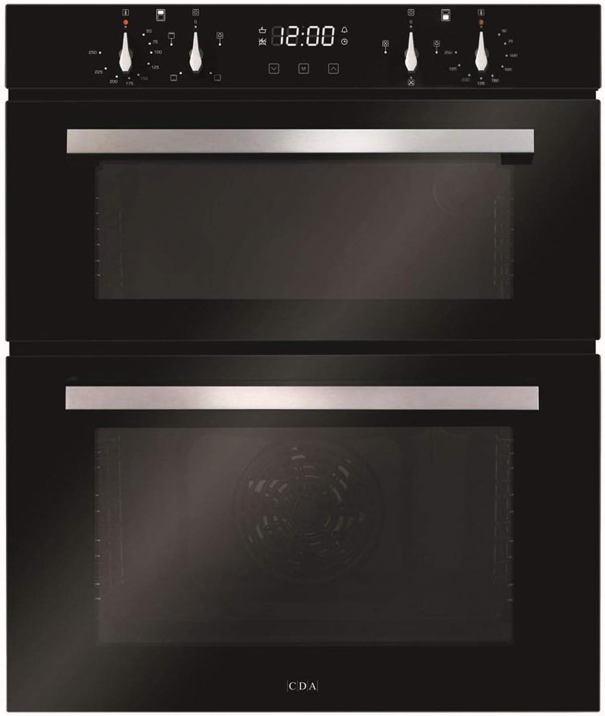 CDA DC741BL 60cm Black Built Under Double Electric Fan Oven With Digital Timer - Amazing Gadgets Outlet