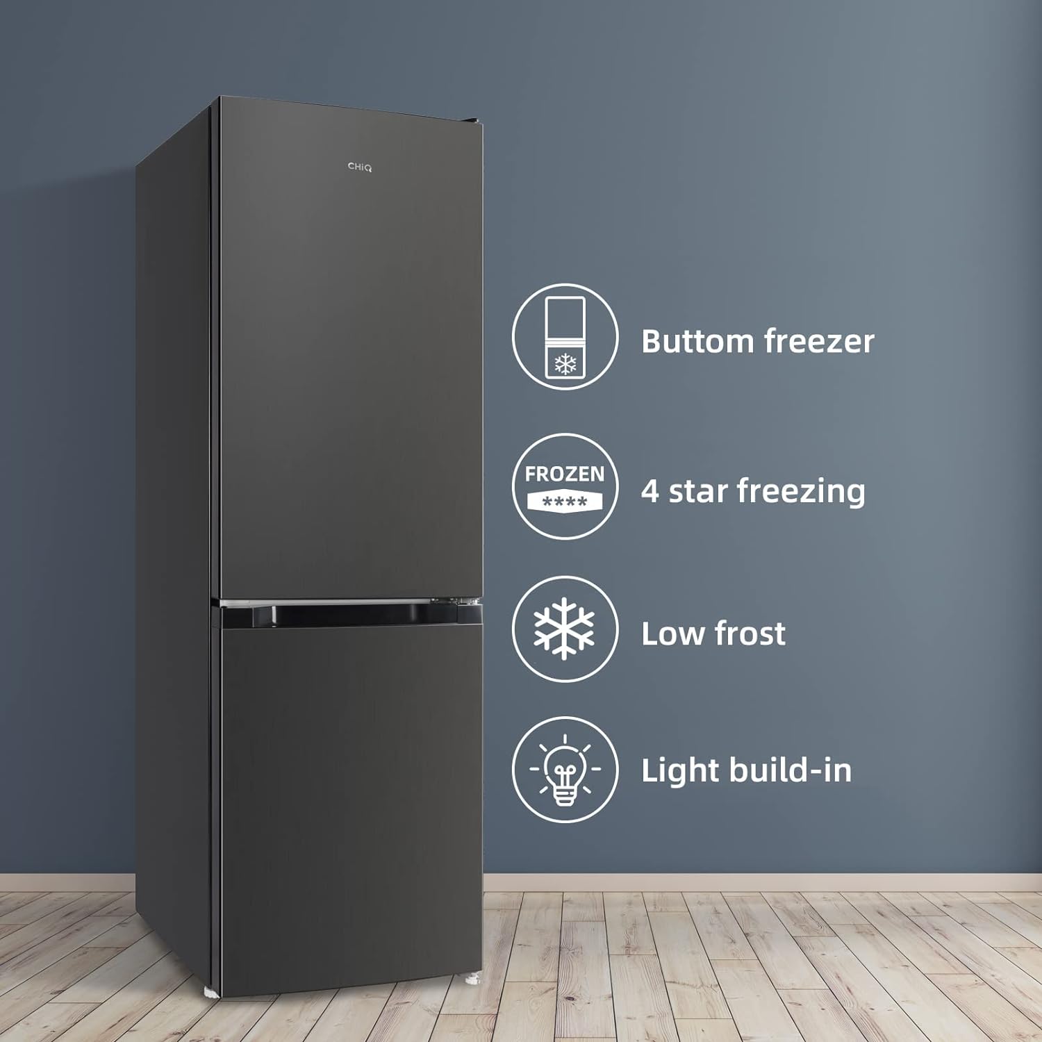 CHiQ FBM157L4EU, Fridge Freezer, 157L, 70/30, 12 - Year Compressor Service, Low Frost, E, 39 dB, 48cm Wide 144cm Tall, Black   Import  Single ASIN  Import  Multiple ASIN ×Product customization General Description Gallery Reviews Variat - Amazing Gadgets Outlet