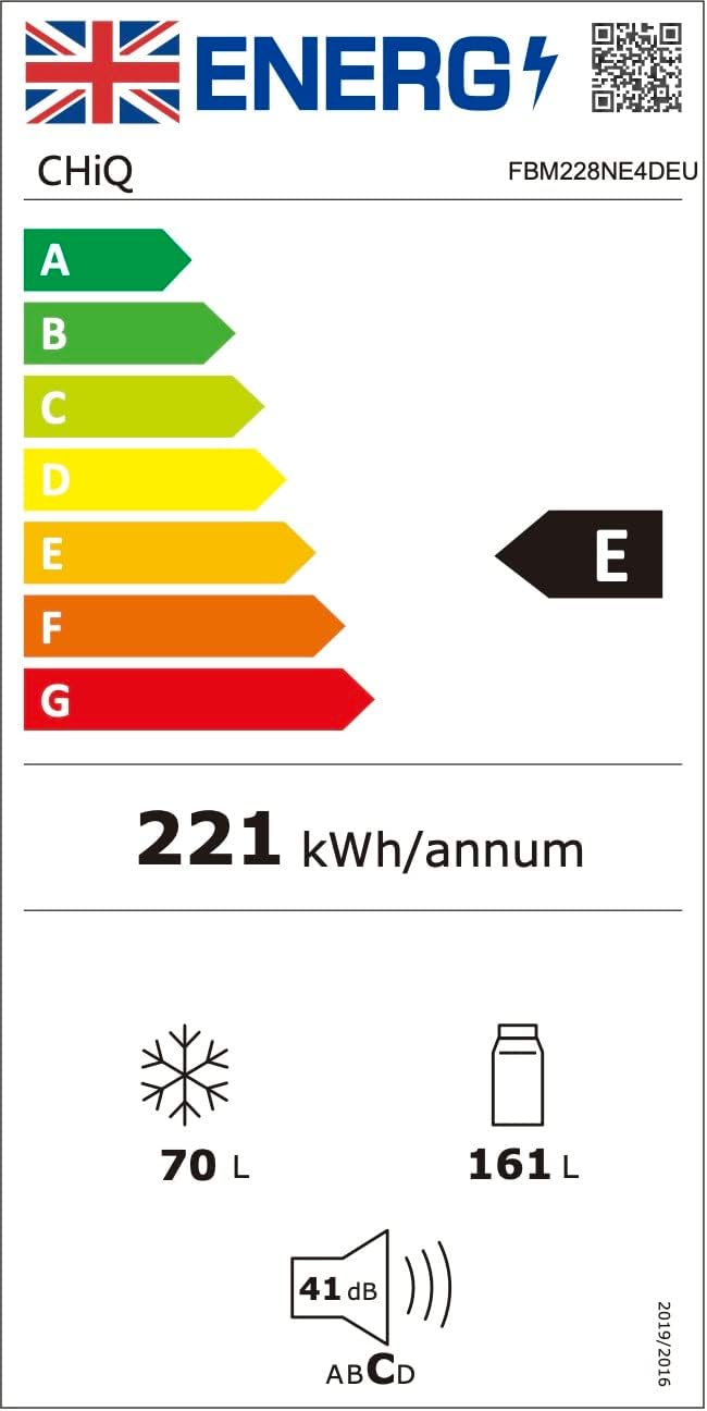 CHiQ FBM228NE4DEU, Fridge Freezer 70/30, 231L, Frost Free, Water Dispenser, 12 - Year Free Warranty on The Compressor, 54cm Wide 170cm Tall, Black, 2023 New   Import  Single ASIN  Import  Multiple ASIN ×Product customization General Descri - Amazing Gadgets Outlet