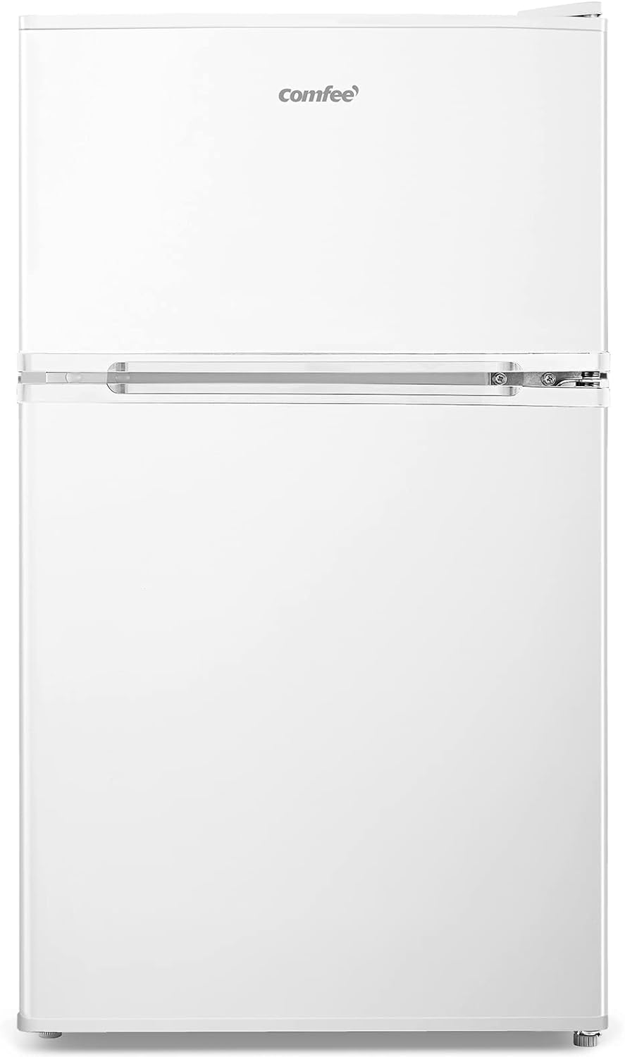 COMFEE' RCT87WH2(E) Under Counter Fridge Freezer, 87L Small Fridge Freezer with Light, Removable Shelves, Adjustable Thermostats, Reversible Doors,White   Import  Single ASIN  Import  Multiple ASIN ×Product customization General Descript - Amazing Gadgets Outlet