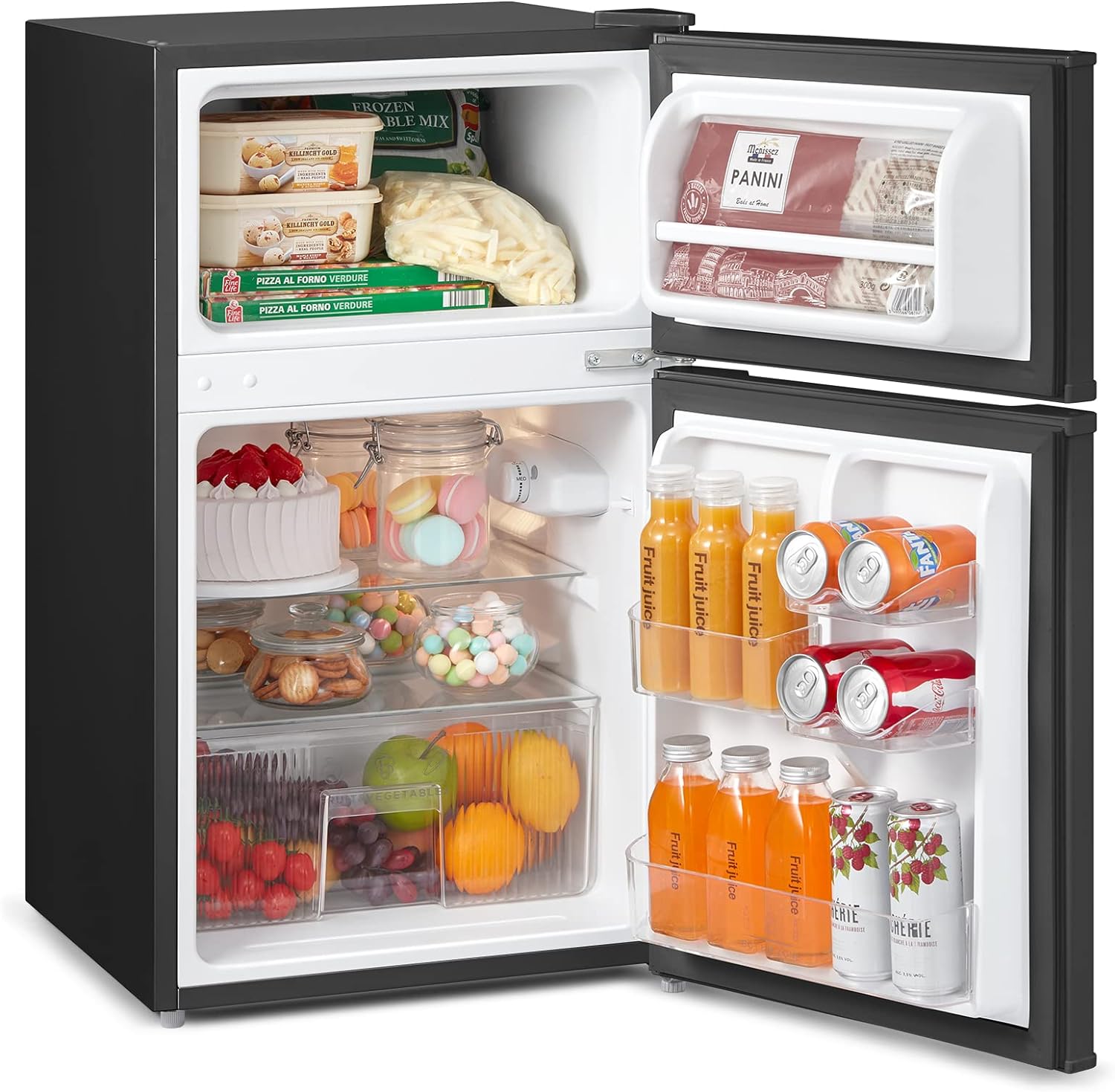 COMFEE' RCT87WH2(E) Under Counter Fridge Freezer, 87L Small Fridge Freezer with Light, Removable Shelves, Adjustable Thermostats, Reversible Doors,White   Import  Single ASIN  Import  Multiple ASIN ×Product customization General Descript - Amazing Gadgets Outlet