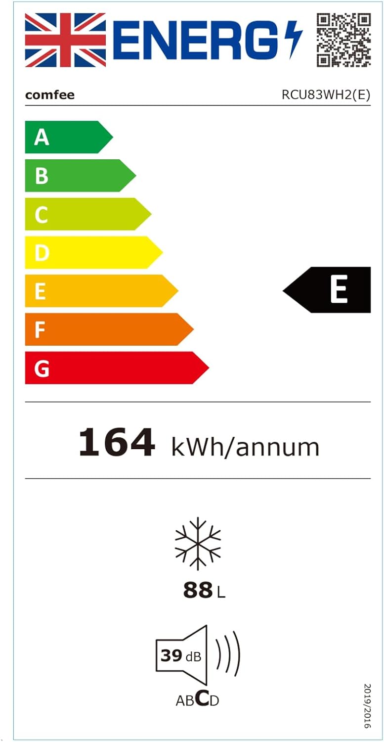 COMFEE' RCU83WH2(E) Freestanding Under Counter Freezer 88 Litre Capacity 55cm wide, Reversible Door, 3 Freezer Drawers, 4 Star Freezer Rating, Adjustable Thermostat, White   Import  Single ASIN  Import  Multiple ASIN ×Product customization - Amazing Gadgets Outlet