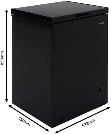 Cookology CCFZ142BK Freestanding 142 Litre Capacity, Chest Freezer for Outbuildings, Garages and Sheds, Features a Refrigeration Mode, Temperature Control and 4 Star Freezer Rating - In Black   Import  Single ASIN  Import  Multiple ASIN ×Product - Amazing Gadgets Outlet