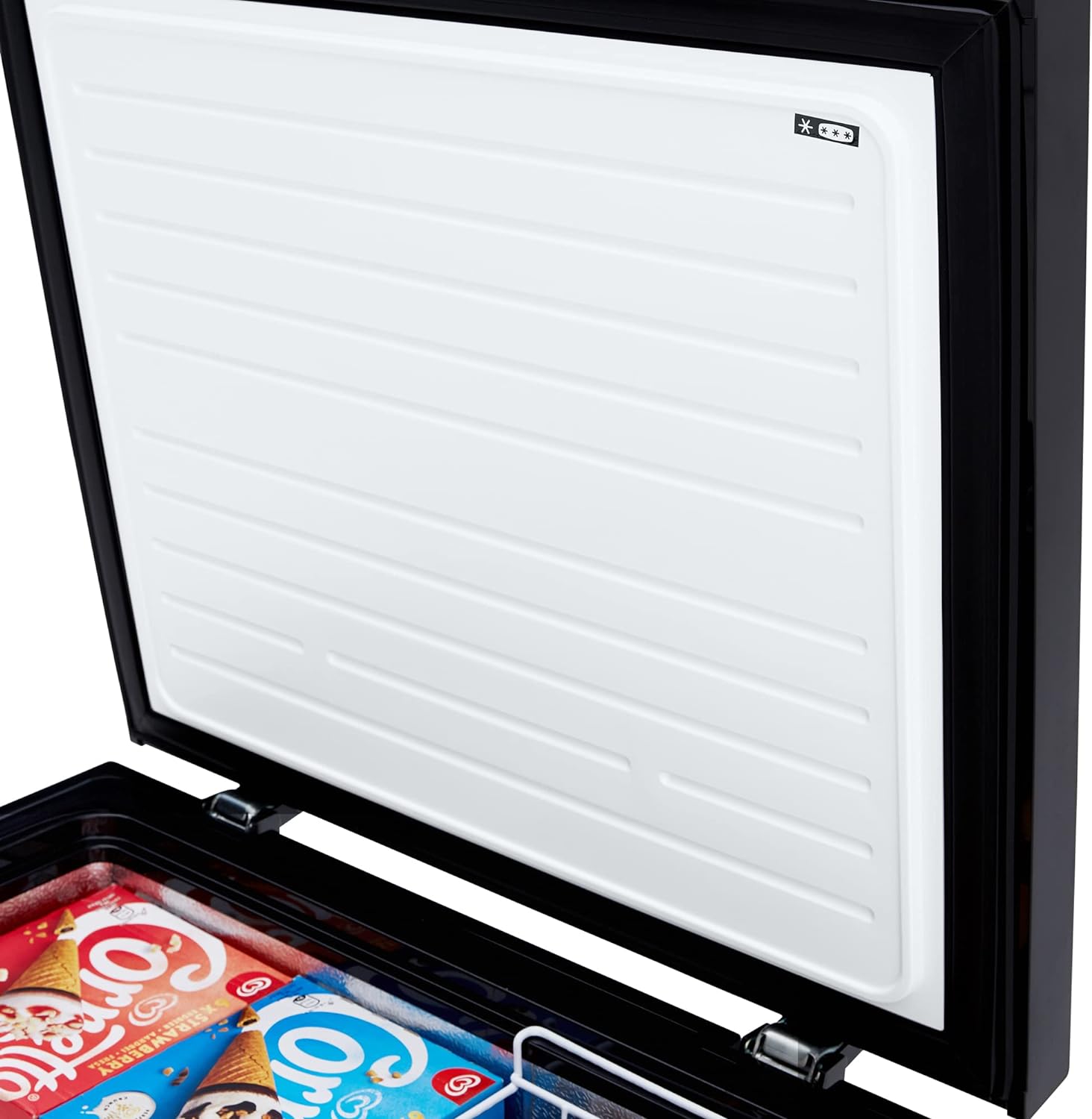 Cookology CCFZ142BK Freestanding 142 Litre Capacity, Chest Freezer for Outbuildings, Garages and Sheds, Features a Refrigeration Mode, Temperature Control and 4 Star Freezer Rating - In Black   Import  Single ASIN  Import  Multiple ASIN ×Product - Amazing Gadgets Outlet