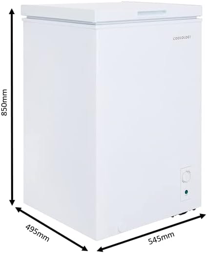 Cookology CCFZ99WH Freestanding 99 Litre, Chest Freezer Suitable for Outbuildings, Garages and Sheds, Features a Refrigeration Mode, Adjustable Temperature Control and 4 Star Rating - In White   Import  Single ASIN  Import  Multiple ASIN ×Product - Amazing Gadgets Outlet