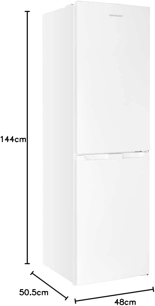 Cookology CFF1425050 Static 142 Litre Freestanding 50/50 Fridge Freezer, Adjustable Temperature Control and Legs, Reversible Doors, Efficient LED Light, 4 Star Freezer Rating - in White   Import  Single ASIN  Import  Multiple ASIN ×Product custom - Amazing Gadgets Outlet