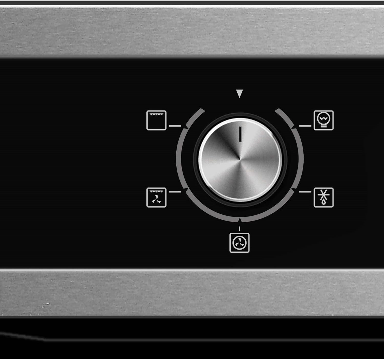 Cookology COF605S 60cm 65 Litre Capacity, Installed Built In Electric Fan Oven, Integrated Single Fan Oven with Mechanical Dial Timer and Grill - in Stainless Steel - Amazing Gadgets Outlet