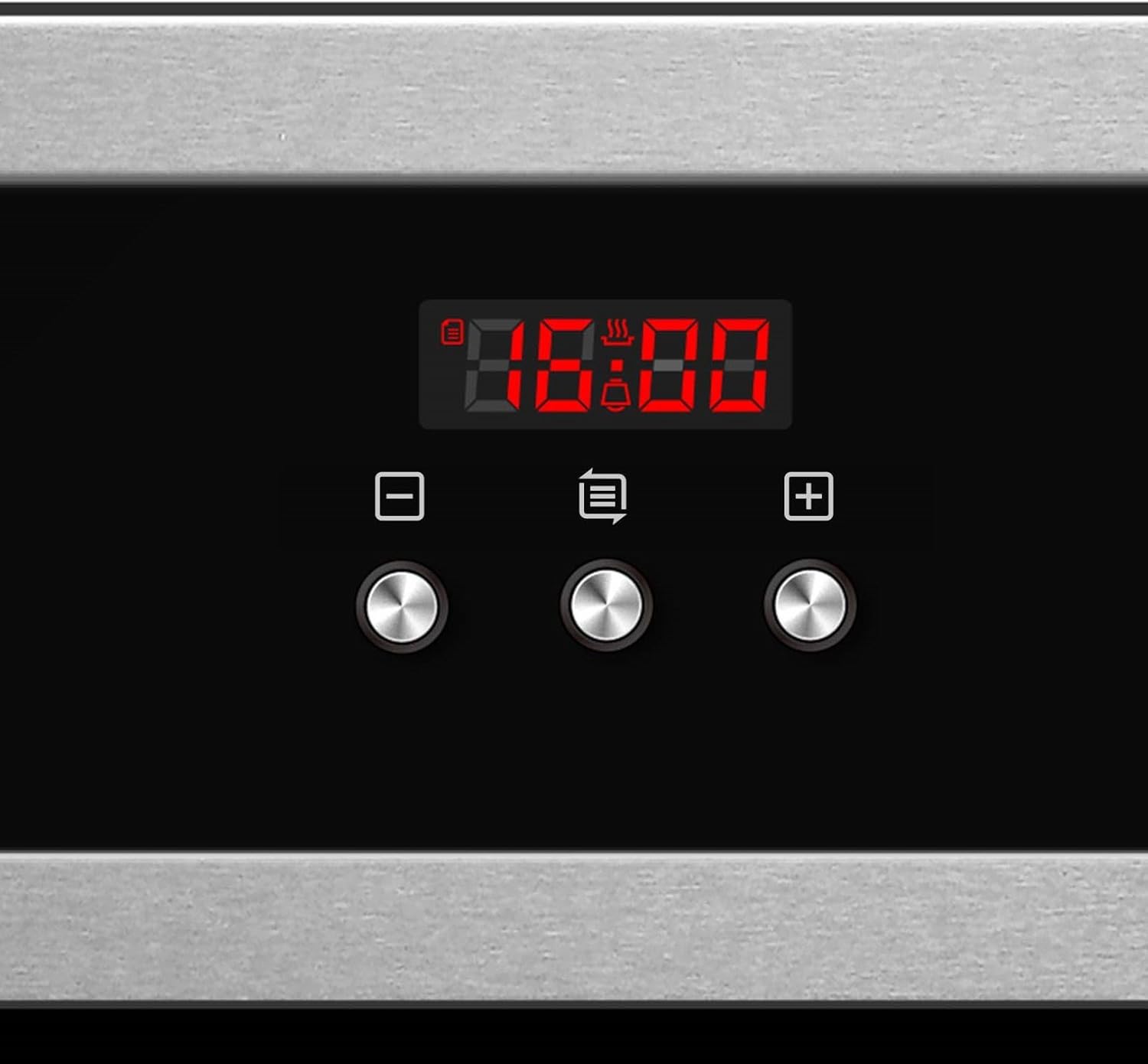 Cookology COF605S 60cm 65 Litre Capacity, Installed Built In Electric Fan Oven, Integrated Single Fan Oven with Mechanical Dial Timer and Grill - in Stainless Steel - Amazing Gadgets Outlet