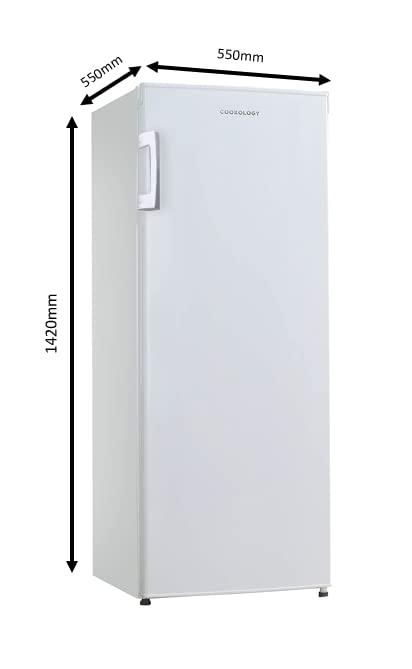 Cookology CTFZ160WH 160L Tall Freestanding Upright Freezer, 5 Large Freezer Drawers, Adjustable Temperature Control and Legs, Reversible door and 4 Star Freezer Rating - In White   Import  Single ASIN  Import  Multiple ASIN ×Product customization - Amazing Gadgets Outlet