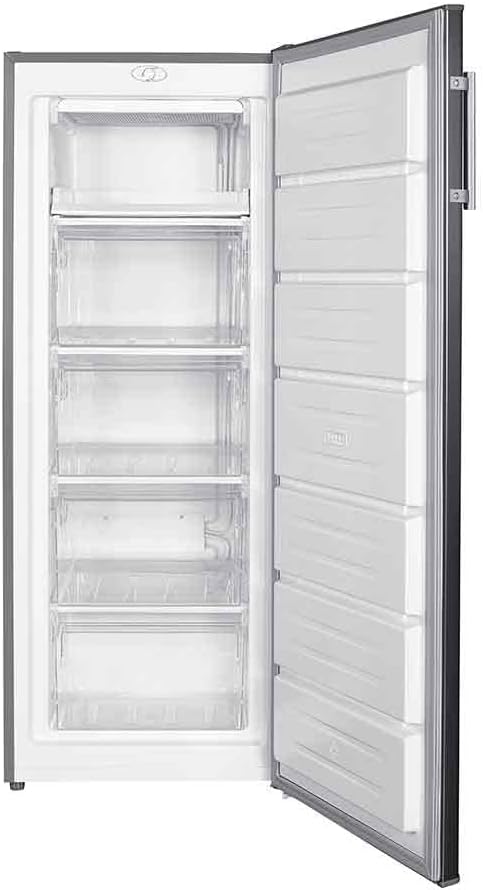 Cookology CTFZ163IX Tall Freestanding Upright Freezer 168 Litre, 143cm High and 55cm Wide with 5 Large Drawers and Reversible Door - In Inox   Import  Single ASIN  Import  Multiple ASIN ×Product customization General Description Galler - Amazing Gadgets Outlet