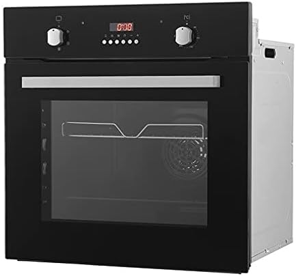 Cookology FOD60BK 60cm Large Built - in Electric True Fan Oven in Black Glass with Easy Programmable Timer and Digital Clock - Amazing Gadgets Outlet