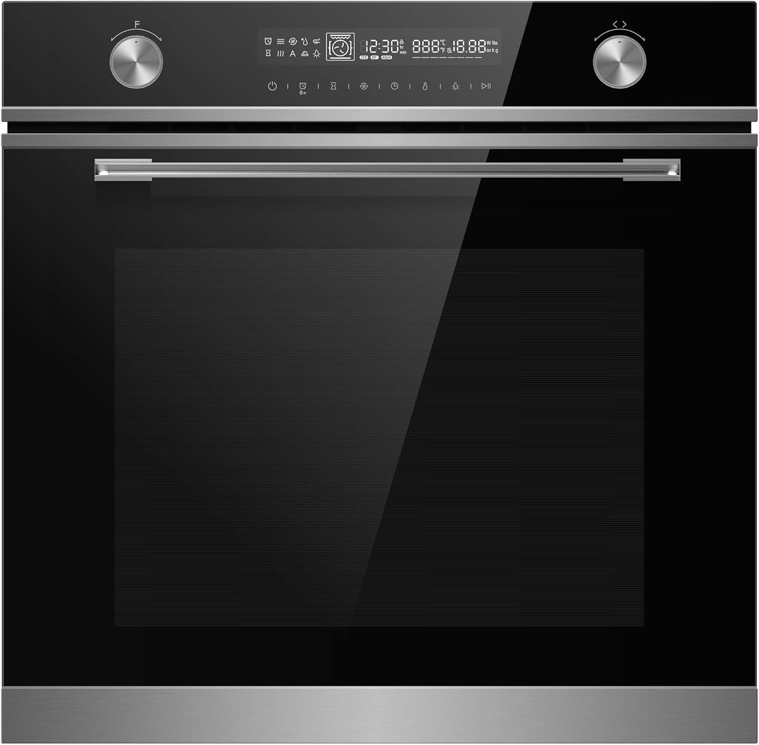 Cookology TOF650SS Multifunction Built - in Oven Touch & Dial Control Electric 72L - Amazing Gadgets Outlet