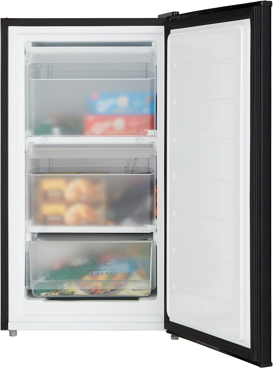 Cookology UCFZ60 48cm 60 Litre Capacity Freestanding Undercounter Freezer, Featuring a Practical Reversible Door, with 3 Large Freezer Drawers and a 4 Star Freezer Rating - In Black   Import  Single ASIN  Import  Multiple ASIN ×Product customizat - Amazing Gadgets Outlet