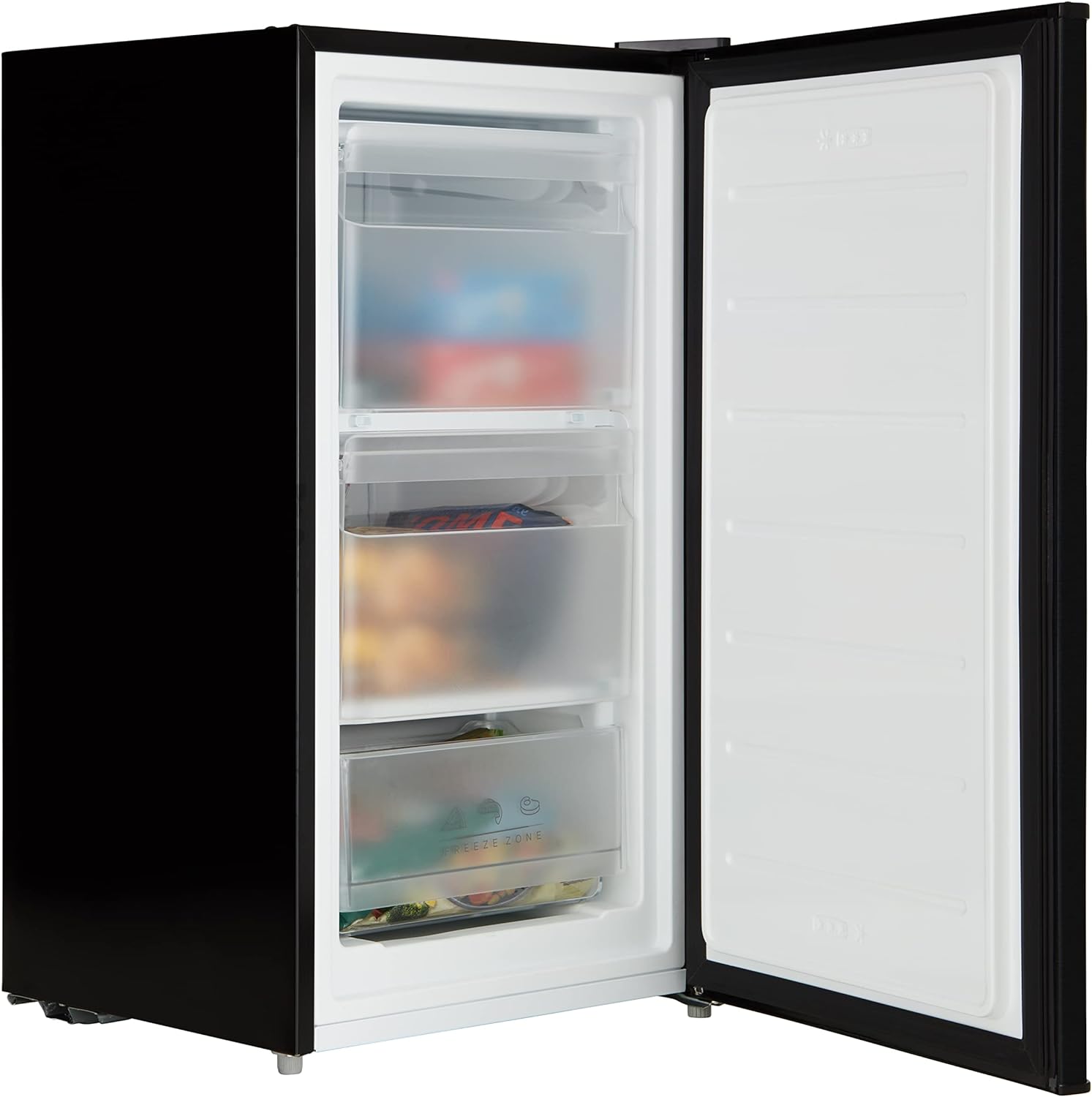 Cookology UCFZ60 48cm 60 Litre Capacity Freestanding Undercounter Freezer, Featuring a Practical Reversible Door, with 3 Large Freezer Drawers and a 4 Star Freezer Rating - In Black   Import  Single ASIN  Import  Multiple ASIN ×Product customizat - Amazing Gadgets Outlet