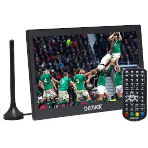 Denver LED - 1032 - 10 inch Wide Super VGA Digital Portable TV – Rechargeable – 12 Volt – USB & Recording - Camping, Kitchen, Caravan Small TV – Battery, Car or Mains Power   Import  Single ASIN  Import  Multiple ASIN ×Product customization Ge - Amazing Gadgets Outlet