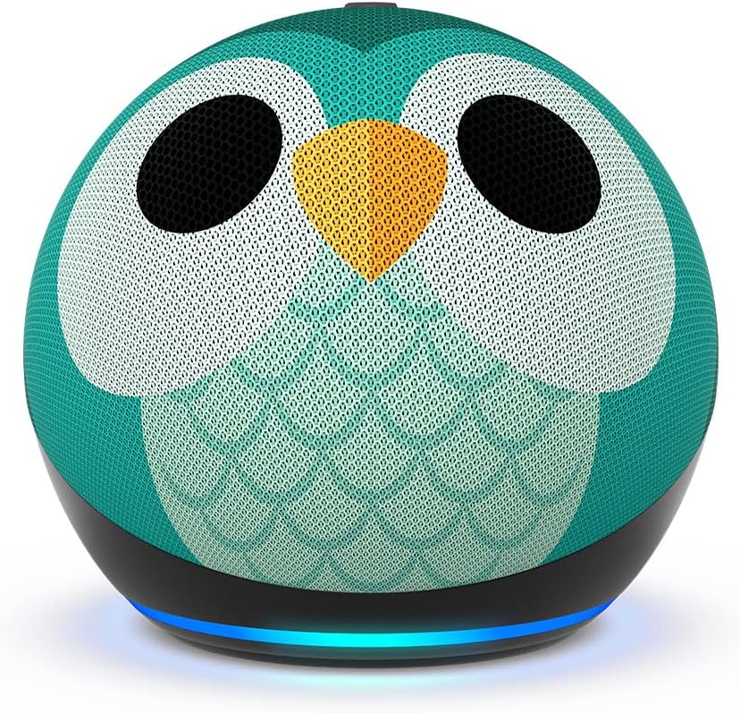 Echo Dot Kids (5th generation, 2022 release) | Wi - Fi and Bluetooth smart speaker with Alexa | Designed for kids, with parental controls | Owl - Amazing Gadgets Outlet