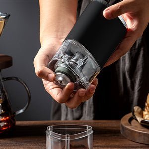 Electric Coffee Grinder INEEDU with Adjustable Grind Size Mini Burr Coffee Bean Grinders Portable for Home, Office or Travel, 30g, 155ML - Amazing Gadgets Outlet