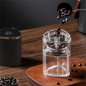 Electric Coffee Grinder INEEDU with Adjustable Grind Size Mini Burr Coffee Bean Grinders Portable for Home, Office or Travel, 30g, 155ML - Amazing Gadgets Outlet