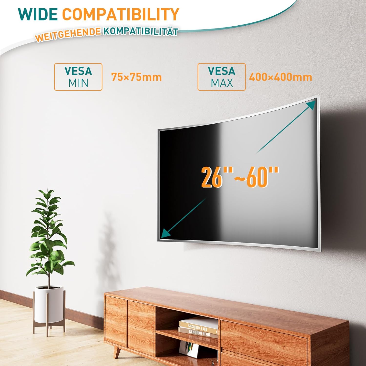 ELIVED Tilt and Swivel TV Bracket for Most 26 - 60 Inch LCD, LED, OLED Flat or Curved TVs with Max. VESA 400x400mm up to 40KG, Corner TV Wall Bracket EV011   Import  Single ASIN  Import  Multiple ASIN ×Product customization General Descrip - Amazing Gadgets Outlet