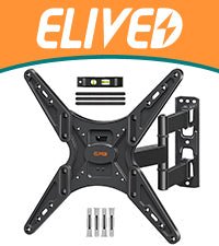 ELIVED Tilt TV Wall Bracket, Ultra Slim TV Mount for Most of 26 - 60 inch Flat or Curved LCD, LED, OLED TVs with VESA 75x75mm - 400x400mm up to 45KG, Tool - free Adjustable Tilting TV Bracket EV007   Import  Single ASIN  Import  Multiple ASIN ×Product - Amazing Gadgets Outlet