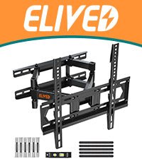 ELIVED Tilt TV Wall Bracket, Ultra Slim TV Mount for Most of 26 - 60 inch Flat or Curved LCD, LED, OLED TVs with VESA 75x75mm - 400x400mm up to 45KG, Tool - free Adjustable Tilting TV Bracket EV007   Import  Single ASIN  Import  Multiple ASIN ×Product - Amazing Gadgets Outlet