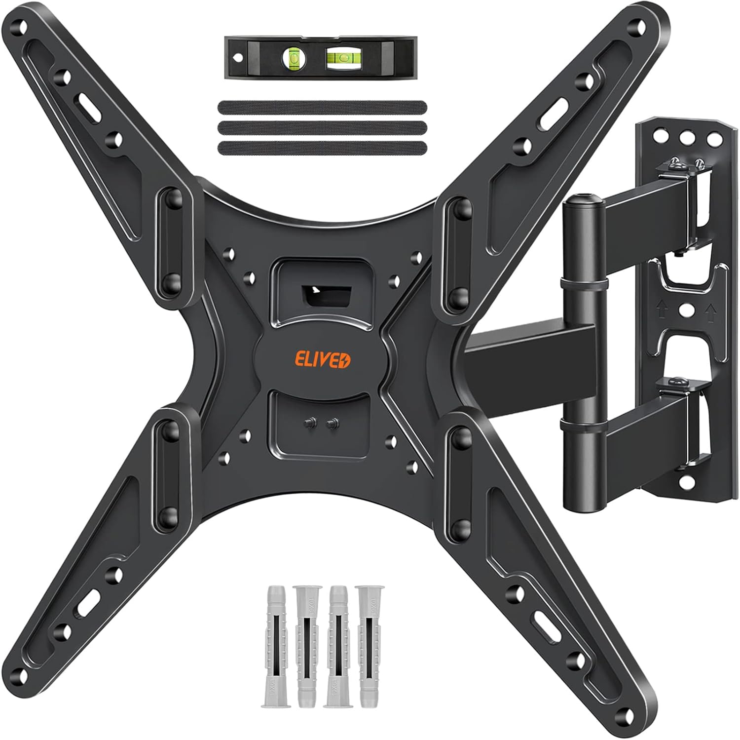 ELIVED TV Wall Bracket for Most 26 - 60 inch TVs, Tilt and Swivel Wall Mount for Flat or Curved TVs with VESA 100x100 - 400x400mm up to 40KG, Full Motion Corner TV Bracket with Articulating Arm EV009   Import  Single ASIN  Import  Multiple ASIN ×Prod - Amazing Gadgets Outlet