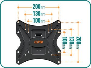 ELIVED TV Wall Bracket for Most 26 - 60 inch TVs, Tilt and Swivel Wall Mount for Flat or Curved TVs with VESA 100x100 - 400x400mm up to 40KG, Full Motion Corner TV Bracket with Articulating Arm EV009   Import  Single ASIN  Import  Multiple ASIN ×Prod - Amazing Gadgets Outlet