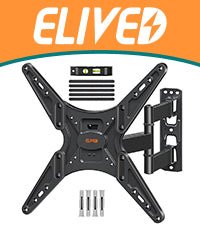 ELIVED TV Wall Bracket for Most 26 - 60 inch TVs, Tilt and Swivel Wall Mount for Flat or Curved TVs with VESA 100x100 - 400x400mm up to 40KG, Full Motion Corner TV Bracket with Articulating Arm EV009   Import  Single ASIN  Import  Multiple ASIN ×Prod - Amazing Gadgets Outlet