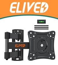 ELIVED TV Wall Bracket for Most 26 - 60 inch TVs, Tilt and Swivel Wall Mount for Flat or Curved TVs with VESA 100x100 - 400x400mm up to 40KG, Full Motion Corner TV Bracket with Articulating Arm EV009   Import  Single ASIN  Import  Multiple ASIN ×Prod - Amazing Gadgets Outlet