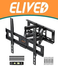 ELIVED TV Wall Bracket for Most 26 - 60 inch TVs, Tilt and Swivel Wall Mount for Flat or Curved TVs with VESA 100x100 - 400x400mm up to 40KG, Full Motion Corner TV Bracket with Articulating Arm EV009   Import  Single ASIN  Import  Multiple ASIN ×Prod - Amazing Gadgets Outlet