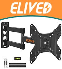 ELIVED TV Wall Bracket for Most 26 - 60 inch TVs, Tilt and Swivel Wall Mount for Flat or Curved TVs with VESA 100x100 - 400x400mm up to 40KG, Full Motion Corner TV Bracket with Articulating Arm EV009   Import  Single ASIN  Import  Multiple ASIN ×Prod - Amazing Gadgets Outlet