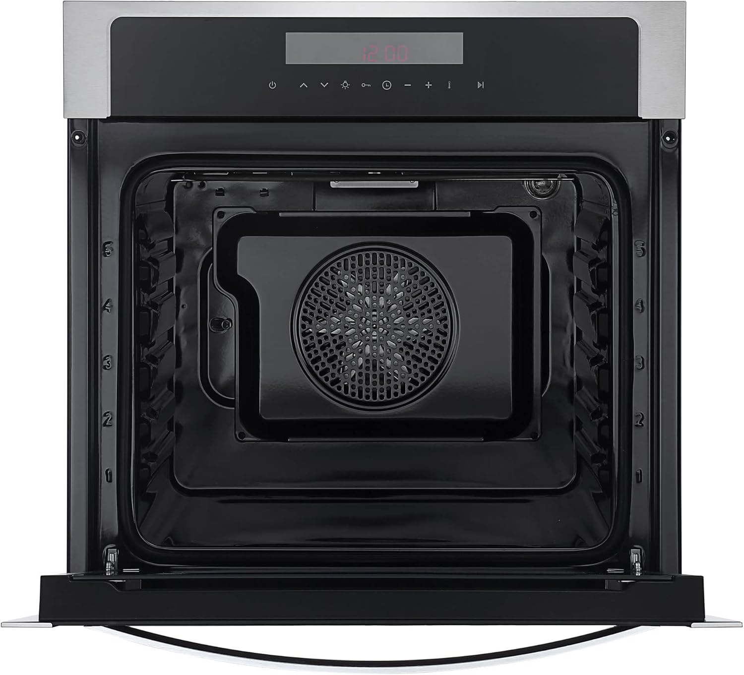 Empava Electric Oven, Built In Oven 72L, Electric Oven Built In, Ovens Electric Built In 12 Functions, Installed Ovens 60cm, Single Oven, Built In Ovens Electric with Fan and Grill - Stainless Steel - Amazing Gadgets Outlet